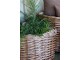Sada 2ks hnědých rohových košíků French Basket Nature s kolečky – 62*62*55 cm Chic Antique