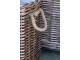 Sada 3ks hnědých košů French Basket Nature s kolečky – 70*70*60/ 55*55*51/ 40*40*45 cm Chic Antique