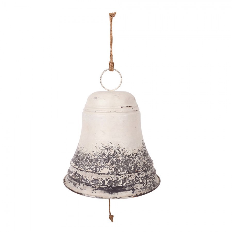 Veliký kovový vintage závěsný zvon Bell - Ø 42*46 cm
