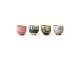 Sada 4ks uměleckých keramických hrnků na kávu Artist Ceramics – 8*8*7,5 cm/ 250ml HKLIVING