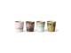 Sada 4ks kameninových hrnků na kávu 70s Serendipity – 7,5*7,5*8 cm/ 230ml HKLIVING