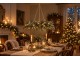 Závěsný vánoční umělý věnec Christmas Wreath Led - Ø 60*8 cm / 3*AA Clayre & Eef