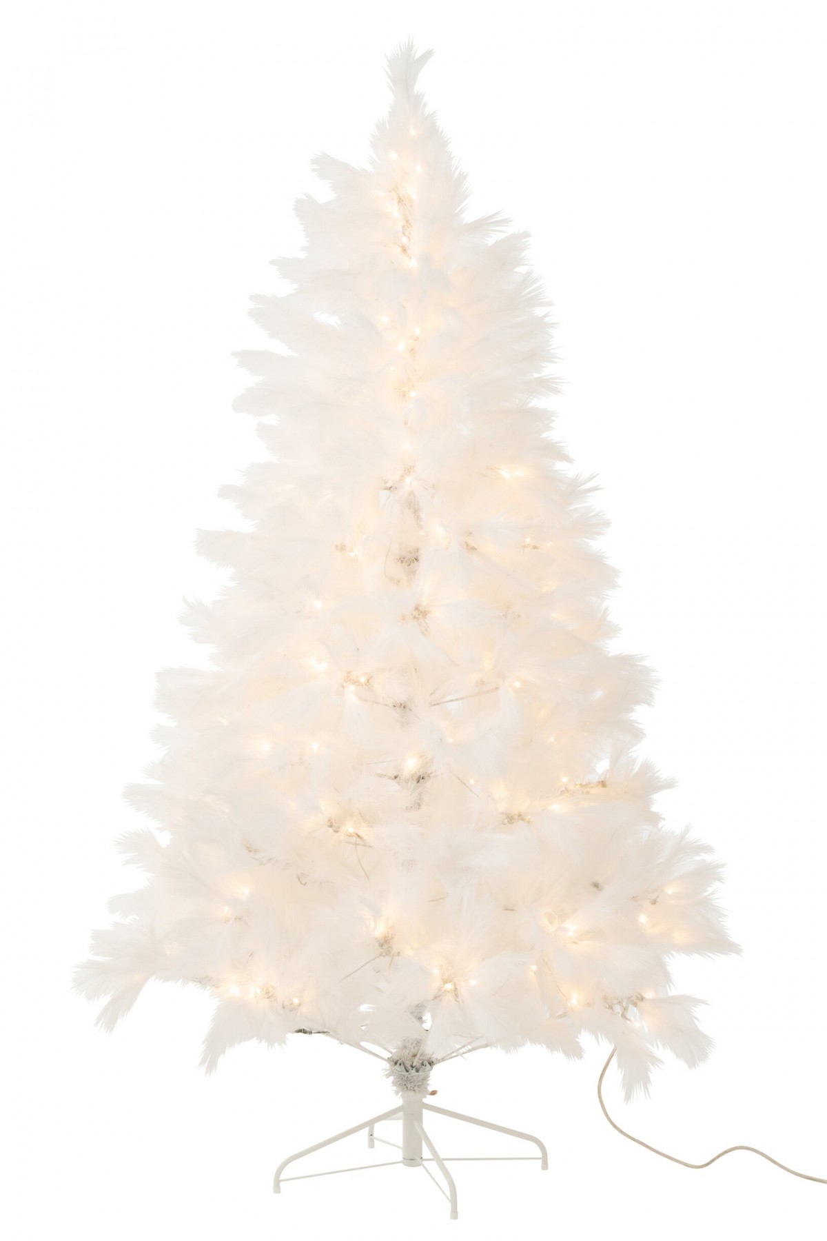 Bílý nadýchaný vánoční strom Boho Pampa 400 LED – 132*132*210 cm