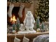 Bílá vánoční dekorace medvědice s medvídkem Polar Bear – 14*24*26 cm J-Line by Jolipa