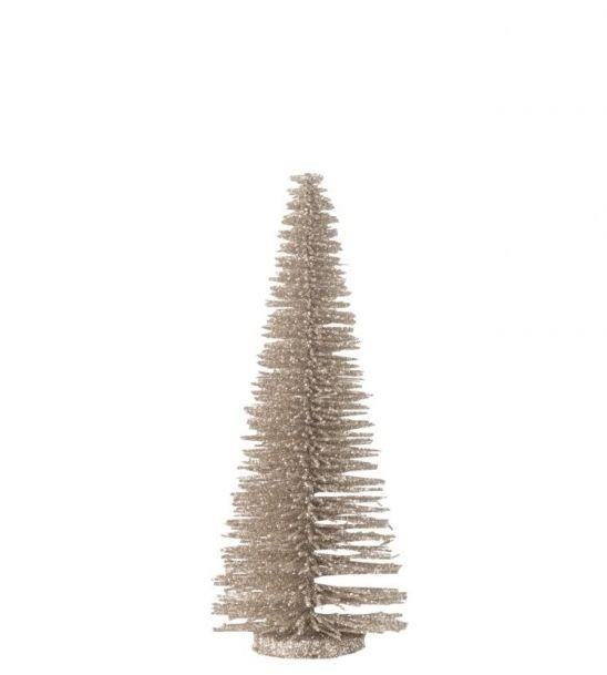 Champagne vánoční dekorativní stromek Glitter Tree – 5*5*15 cm