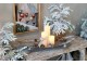 Šedý antik zinkový podnos s nožičkami Tray Zinc Antique - 68 * 22 * ​​8 cm Chic Antique