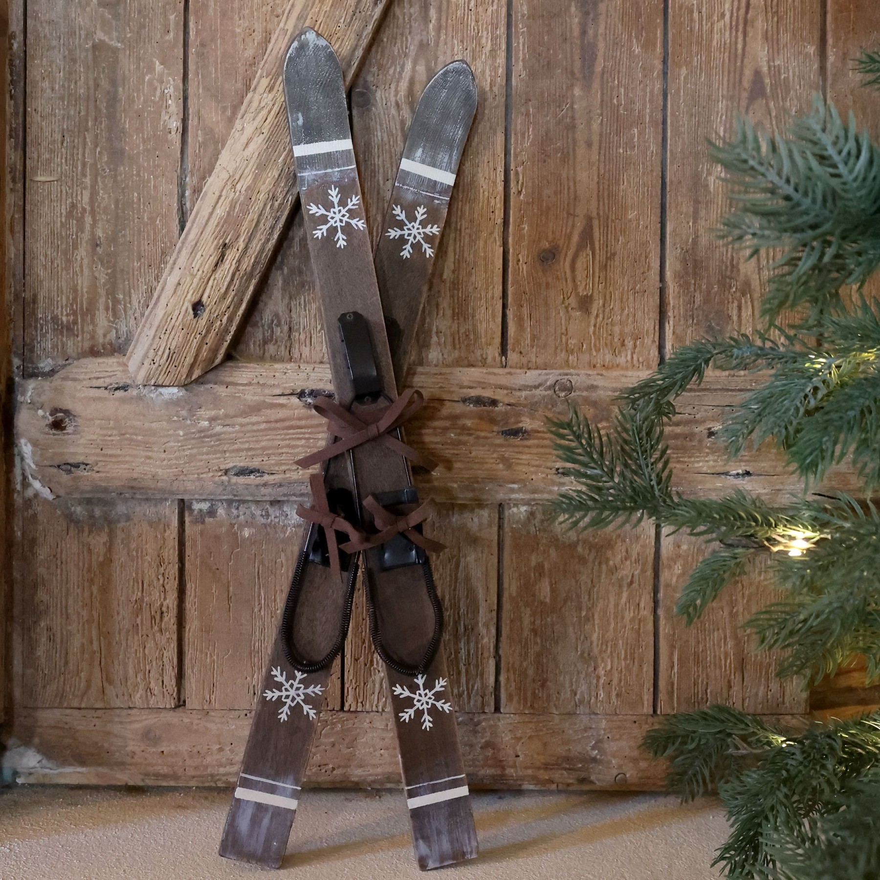 Vintage dřevěné lyže Mocca Ski Antique – 15*7*60 cm