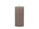 Béžovo-šedá válcová svíčka Macon Rustic Greige – Ø 7*15 cm Chic Antique