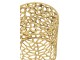 Stolička Cylinder z hliníku v zlaté barvě – 34*34*38 cm J-Line by Jolipa