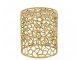 Stolička Cylinder z hliníku v zlaté barvě – 34*34*38 cm J-Line by Jolipa