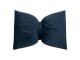 Modrý sametový polštář ve tvaru mašle Bow blue – 40*60*10 cm Mars & More 