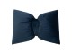 Modrý sametový polštář ve tvaru mašle Bow blue – 40*60*10 cm Mars & More 