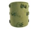 Zelený sametový taburet s mašlemi Pouf Bow green – 37*37*42 cm Mars & More 