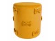 Žlutý sametový taburet s mašlemi Pouf Bow honey – 37*37*42 cm Mars & More 