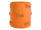 Oranžový sametový taburet s mašlemi Pouf Bow orange – 37*37*42 cm Mars & More 
