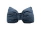 Modrá sametová zarážka do dveří ve tvaru mašle Bow blue – 24*10*16 cm Mars & More 