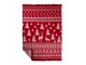 pléd Nordic Deer červený XL bavlna akryl – 150*200*3 cm Mars & More 