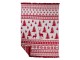 pléd Nordic Deer červený XL bavlna akryl – 150*200*3 cm Mars & More 