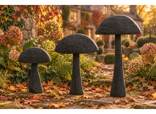 Veliká dřevěná houba Mushroom Wood Granitti M – 28*28*39 cm