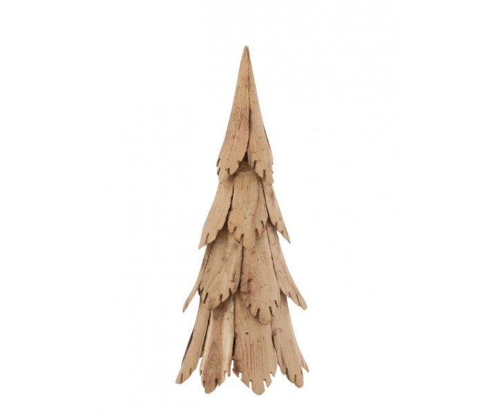 Vánoční stromeček z přírodního dřeva malý – 23*23*58 cm J-Line by Jolipa