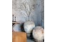 Béžový antik květináč s podstavcem Chic Antique – Ø 49*85 cm Chic Antique