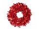 Červený lesklý vánoční věnec Sparkling M – 46*46*4 cm J-Line by Jolipa