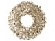 Champagne veliký lesklý vánoční věnec Sparkling XL – 75*75*7 cm J-Line by Jolipa
