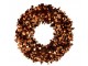 Bronzový lesklý vánoční věnec Sparkling L – 60*60*6 cm J-Line by Jolipa