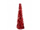 Červený lesklý vánoční strom Sparkling M – 19*19*84 cm J-Line by Jolipa
