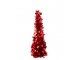 Červený lesklý vánoční stromek Sparkling S – 14*14*60 cm J-Line by Jolipa