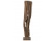 Abstraktní dekorace Mira ze dřeva teak v tmavě hnědé – 53*27*183 cm J-Line by Jolipa