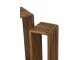 Sada 2 odkládacích stolků Cubic z recyklovaného přírodního teaku – 34*34*88/ 25*25*75 cm J-Line by Jolipa