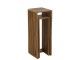 Sada 2 odkládacích stolků Cubic z recyklovaného přírodního teaku – 34*34*88/ 25*25*75 cm J-Line by Jolipa