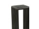 Sada 2 černých bočních stolků Cubic z recyklovaného teaku – 34*34*88 cm J-Line by Jolipa