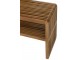 Sada 2 konzolových stolů Cubic s policí z teakového dřeva – 130*30*80 / 118*30*40 cm J-Line by Jolipa