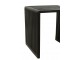 Sada 2 konferenčních stolků Cubic z teaku černá – 50*45*50 / 40*40*35 cm J-Line by Jolipa