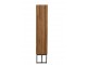 Knihovna regál se šuplíky Recycle teak přírodní kov – 100*30*158 cm J-Line by Jolipa