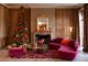 Vínová kulatá podnožka Luxury - Elegance a pohodlí pro váš domov – 79*79*38 cm J-Line by Jolipa