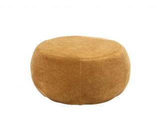 Okrová kulatá podnožka Luxury - Elegance a pohodlí pro váš domov – 79*79*38 cm