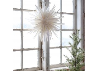 Závěsná krémová papírová hvězda Vintage Paper Star – Ø 40 cm