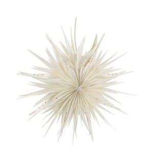 Závěsná krémová papírová hvězda Vintage Paper Star – Ø 40 cm