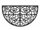 Rohožka z pryže filigrán černá – 75*45*1 cm Chic Antique