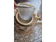 Porcelánová konvička se sítkem a květy - Ø 14*14 cm / 0,7L Clayre & Eef
