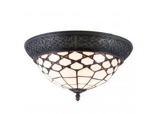 Stropní svítidlo Tiffany Roof - Ø 38*19 cm / E14/Max. 2x40 Watt