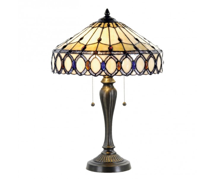 Stolní lampa Tiffany Show - Ø 40*58 cm Clayre & Eef