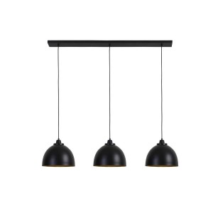 Závěsné světlo KYLIE 3 lampy černá- 135*30*26 cm