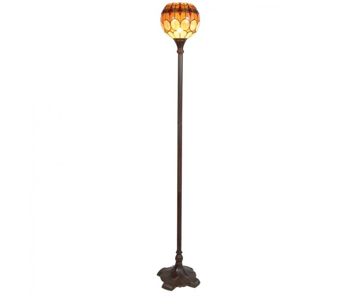 Stojací lampa Tiffany Oxford - Ø 27*184 cm 1x E27 / Max 60W Clayre & Eef