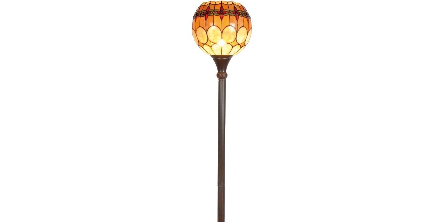 Stojací lampa Tiffany Oxford - Ø 27*184 cm 1x E27 / Max 60W Clayre & Eef Stojací lampa Tiffany Oxford - Ø 27*184 cm 1x E27 / Max 60W Clayre & Eef