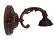 Nástěnná lampa Tiffany hnědá bez stínítka -15*Ø 23 cm Clayre & Eef