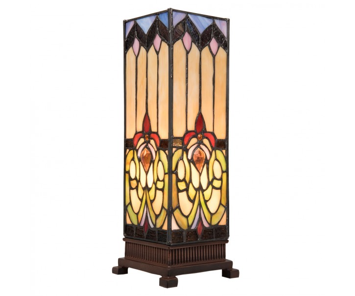Stolní lampa Tiffany Bend - 12*12*35 cm Clayre & Eef